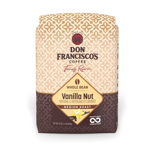 Don Francisco's Medium Roast Whole Bean Coffee, Vanilla Nut 32 oz.