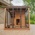 thumbnail image 9 of Backyard Discovery 7' x 5' Cedar Wood Dog Kennel w/ Feeding Door, 9 of 13