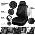 thumbnail image 5 of CarPass Premium Faux Leather 3D Foam Seat Cover-2 Pack, 5 of 7