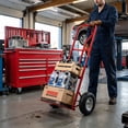 thumbnail image 3 of Simpli-Magic Hand Truck and Garage Moving Dolly, 600LBS – Heavy-Duty Moving Dolly Utility Platform Cart with 10" Wheels & Handle, 3 of 5