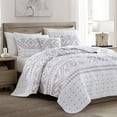 thumbnail image 1 of Brielle Home Cross Stitch Quilt Set, Assorted Sizes and Colors, 1 of 3