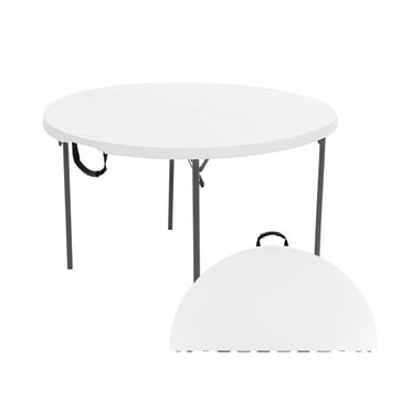 Lifetime 48" Fold-in-Half Round Commercial Grade Table, White Granite&nbsp;