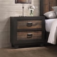 thumbnail image 1 of Harrison 2-Drawer MDF and Particle Board Nightstand, Walnut, 1 of 5
