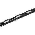 thumbnail image 2 of 0.81CT. TW. Black & White Diamond Bracelet in Stainless Steel, 2 of 4