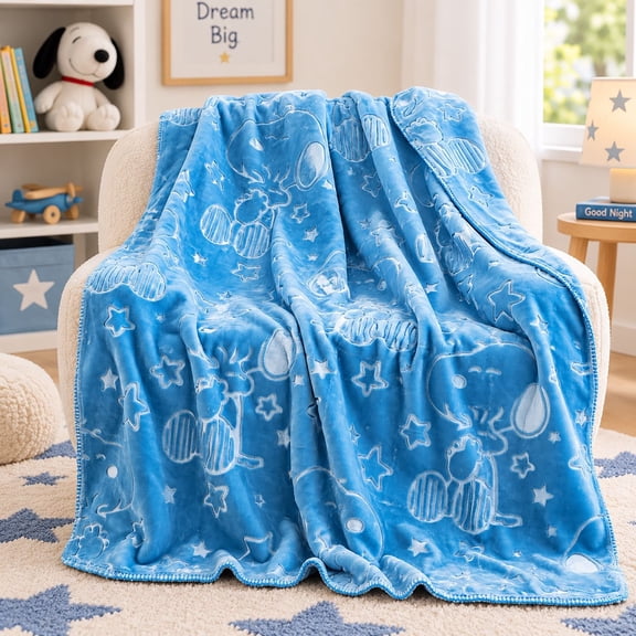 Kids Licensed Ultra Plush Embossed Throw, 50" x 60"