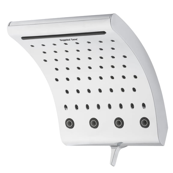 Oxygenics Curve 3-Setting Rain Shower Head, Various Finishes