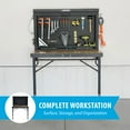 thumbnail image 3 of Lifetime Wall-Mounted Powder-Coated Folding Work Table, 3 of 12