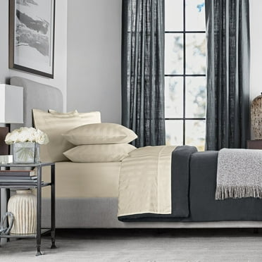 Member’s Mark 700-Thread-Count Hotel Premier Collection Egyptian Cotton Stripe Sheet Set, Assorted Sizes