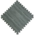 thumbnail image 3 of Norsk 25" x 25" Reversible Foam Flooring, Gray Wood & Black, 8 Tiles, 3 of 9