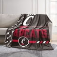 thumbnail image 2 of Logo Brands Cincinnati Bearcats 60"x70" Super Plush Blanket, 2 of 7