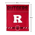 thumbnail image 7 of Logo Brands Rutgers Scarlet Knights 60"x70" Super Plush Blanket, 7 of 7