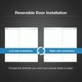 thumbnail image 3 of OVE Decors Selby 67-1/2"-72"W x 74"H Frameless Sliding Shower Door with Clear Glass, 3 of 9