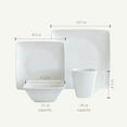 thumbnail image 2 of Over&back 32-Piece Squared Dinnerware Set, 2 of 8