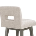 thumbnail image 20 of HH2 Home Upholstered Key Back Wood Adjustable Height Swivel Bar Stool, 20 of 20
