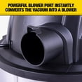 thumbnail image 11 of Stanley 6 Gallon Wet/Dry Vacuum 5.0- Peak HP Stainless Steel, 11 of 25