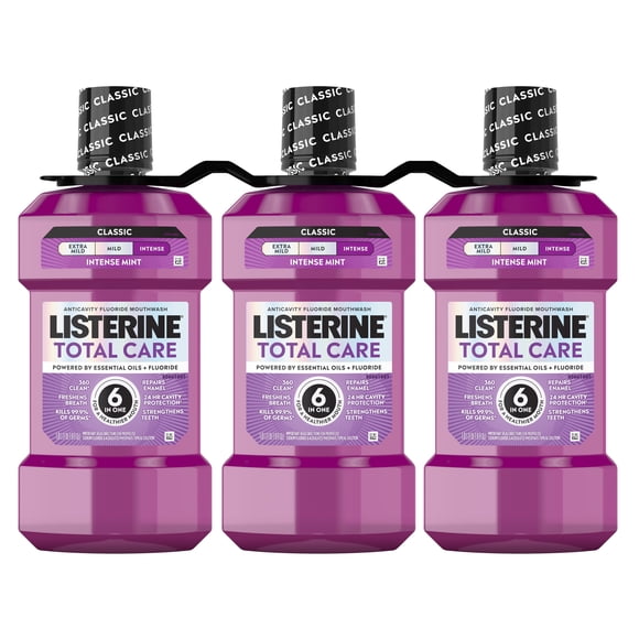 Listerine Total Care Fresh Mint Mouthwash, 33.8 fl. oz., 3 pk.