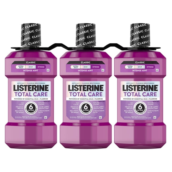Listerine Total Care Fresh Mint Mouthwash, 33.8 fl. oz., 3 pk.
