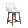 thumbnail image 11 of HH2 Home Upholstered Tapered Back Wood Adjustable Height Swivel Bar Stool, 11 of 13