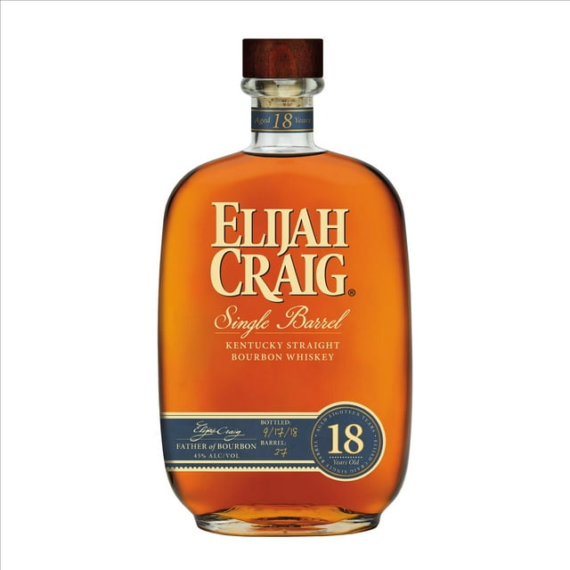 Elijah Craig Single Barrel Straight Bourbon Whiskey, 750 ml