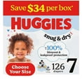 thumbnail image 1 of Huggies Snug & Dry Baby Diapers, Sizes 3-8, 1 of 11