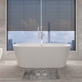 thumbnail image 6 of A&E Bath and Shower Kara 59in or 67in Freestanding Bathtub with Center Drain in White Acrylic High‑Gloss, 6 of 12