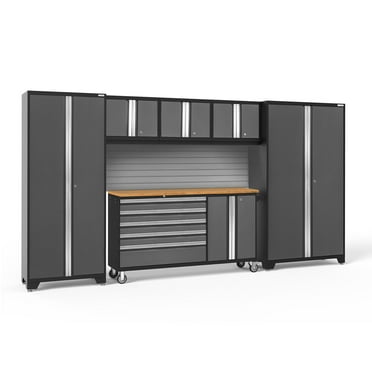 NewAge Products Bold Series 6 Piece Cabinet Set, 144" W x 18" D x 76.75" H