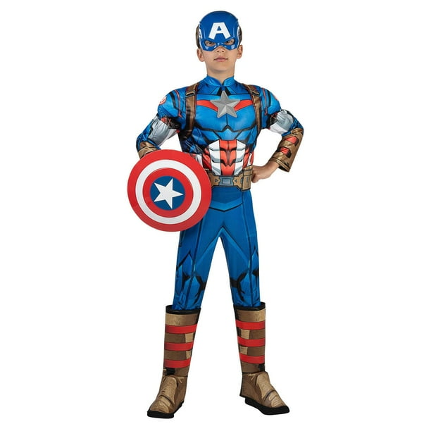 Legging Marvel Captain America – Taille Unique (S/M/L) – Bleu, Drapeau USA – Neuf
