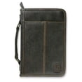 thumbnail image 1 of Aviator Extra Large Brown Leather Look Bible Cover, Zippered with Handle, 1 of 1