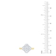 thumbnail image 6 of 2.46 CT.T.W. Moval & Half Moon Cut Lab Created Diamond Ring in 18K Gold, 6 of 10