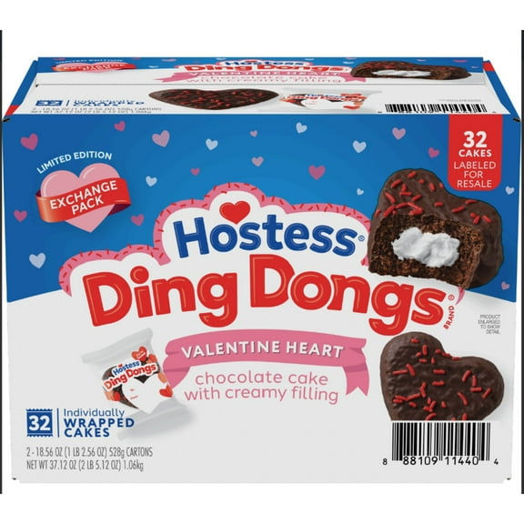 Hostess Valentine Ding Dongs, 1.16 oz. 32 pk.