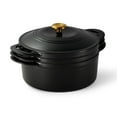 thumbnail image 2 of Tramontina 4-Piece Stackable Enamel Cast Iron Cookware Set (Choose Color), 2 of 14