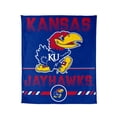 thumbnail image 1 of Logo Brands Kansas Jayhawks 60"x70" Super Plush Blanket, 1 of 7