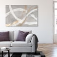 thumbnail image 3 of Spirals in Silver Minimal Canvas Print by Oliver Gal Prints, 3 of 5