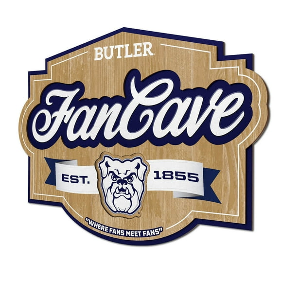 YouTheFan Butler Bulldogs 17"x12.5" 3D Multi-Layered Fan Cave Sign
