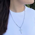 thumbnail image 9 of Reversible Cross Pendant Chain Necklace in Sterling Silver, 9 of 9