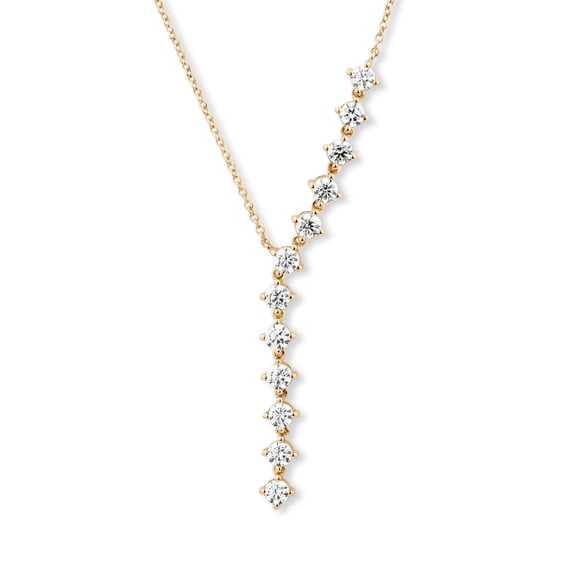 1.00 CT.T.W. Lab Created Diamond Lariat Necklace in 14K Gold
