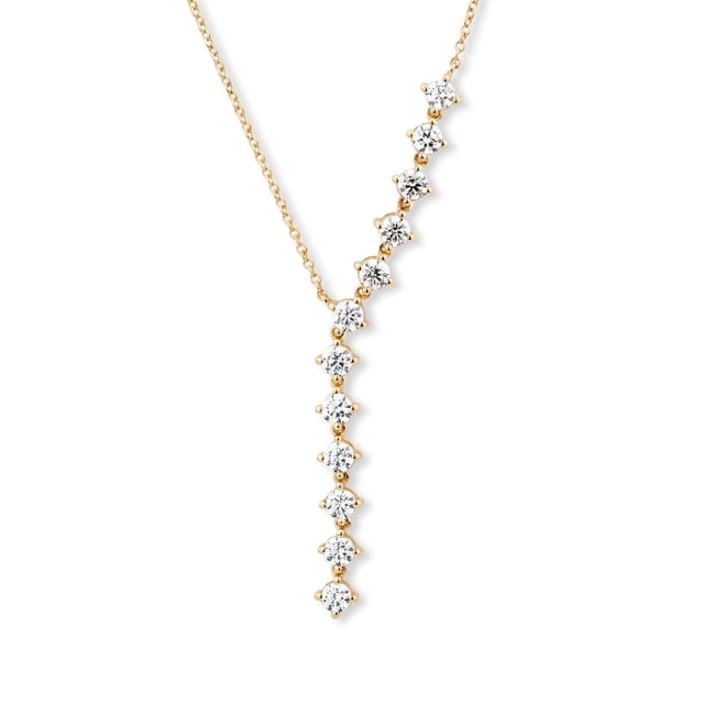 1.00 CT.T.W. Lab Created Diamond Lariat Necklace in 14K Gold