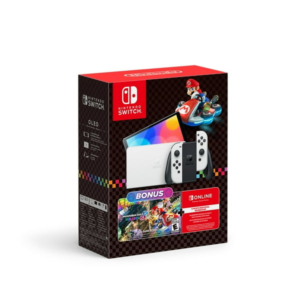 Nintendo Switch OLED Model Mario Kart 8 Deluxe Bundle + 12-Month
