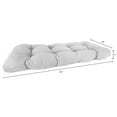 thumbnail image 2 of Sunbrella 44" x 18" Rectangular French Edge Settee Bench Cushion, 2 of 7