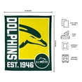 thumbnail image 3 of Logo Brands Le Moyne College Dolphins 60"x70" Super Plush Blanket, 3 of 6