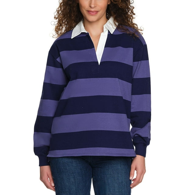 Lands' End Women's Rugby Polo Top