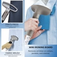 thumbnail image 4 of SALAV GS24-BJ Garment Steamer with Stainless-Steel Steam Nozzle, White, 4 of 8