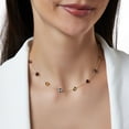 thumbnail image 6 of Multi Gemstone Station Necklace in 14K Gold, 6 of 6