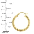 thumbnail image 7 of Matte & Hoop Earrings in 14K Gold, 7 of 7