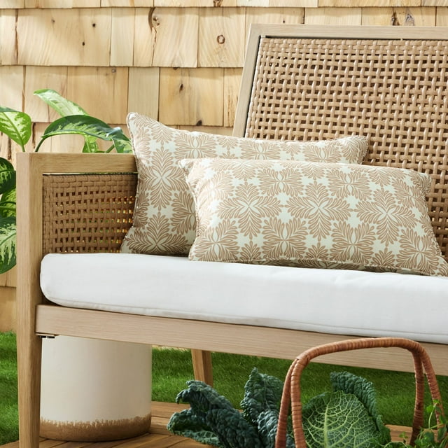 Martha Stewart Tulum Indoor/Outdoor Decorative Pillow, Set of 2, Choose Size