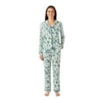 thumbnail image 1 of DreamMark Women's 2-Piece Notch Collar Pajama Set, 1 of 8