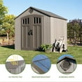 thumbnail image 3 of Lifetime 8' x 7.5' Outdoor Storage Shed, 3 of 18