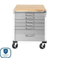 thumbnail image 4 of Seville Classics UltraHD 6-Drawer Rolling Cabinet, 28" W x 25" D x 34.5" H, 4 of 11