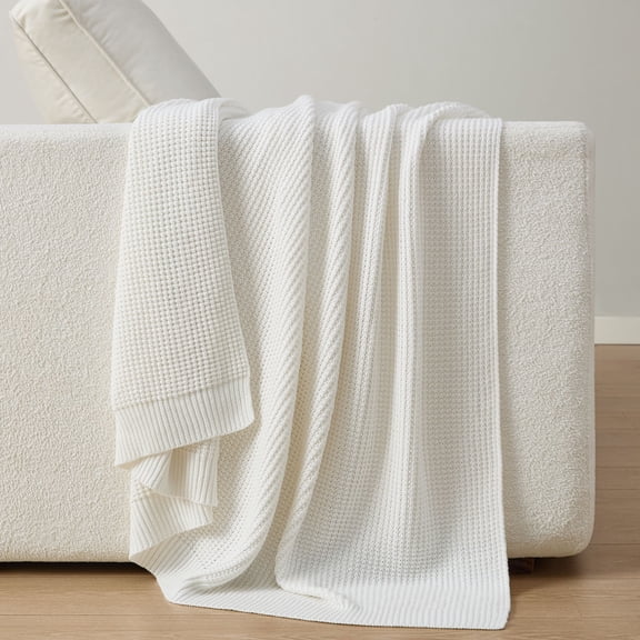 Member's Mark 100% Organic Cotton Knit Throw, 60" x 70"