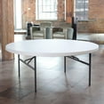 thumbnail image 7 of Lifetime 72" Round Commercial Grade Folding Table, 4 Pack - White Granite, 7 of 11